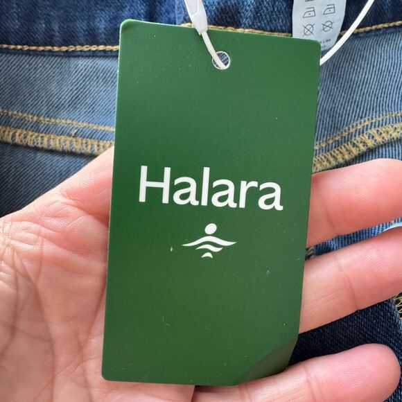 Halara Flex Wide Leg Cuffed Jeans Size L - Picture 8 of 9